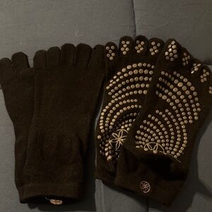 Black Grip Socks for Pilates sz M